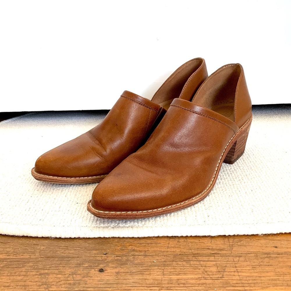 Madewell Brady booties, English saddle size 8.5